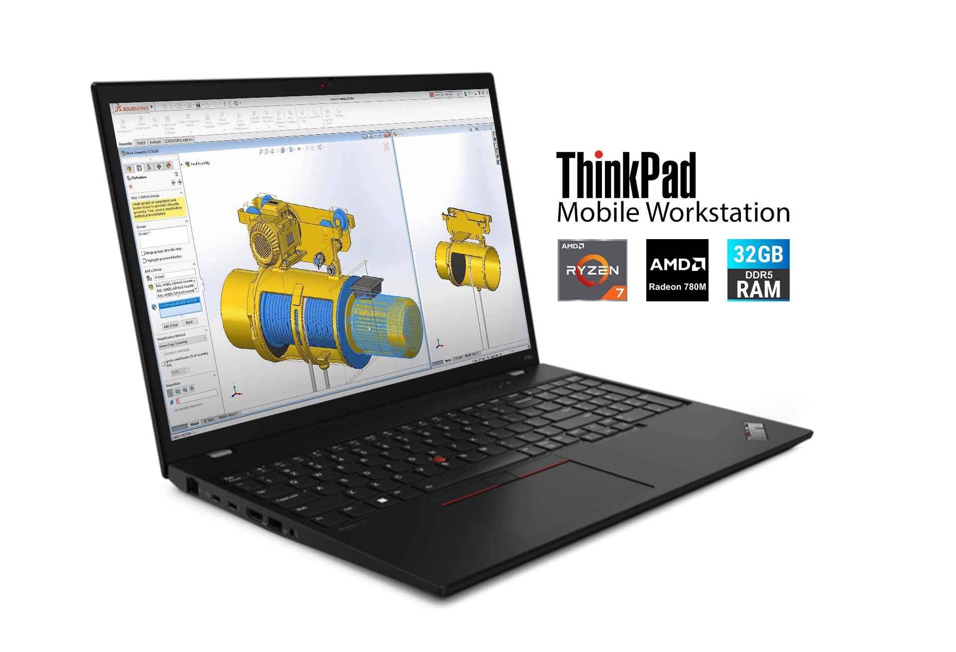 Lenovo Thinkpad P16s Gen 2 Ryzen 7 7840U 32GB DDR5 RAM NVMe Radeon 780M-5z14V.jpeg