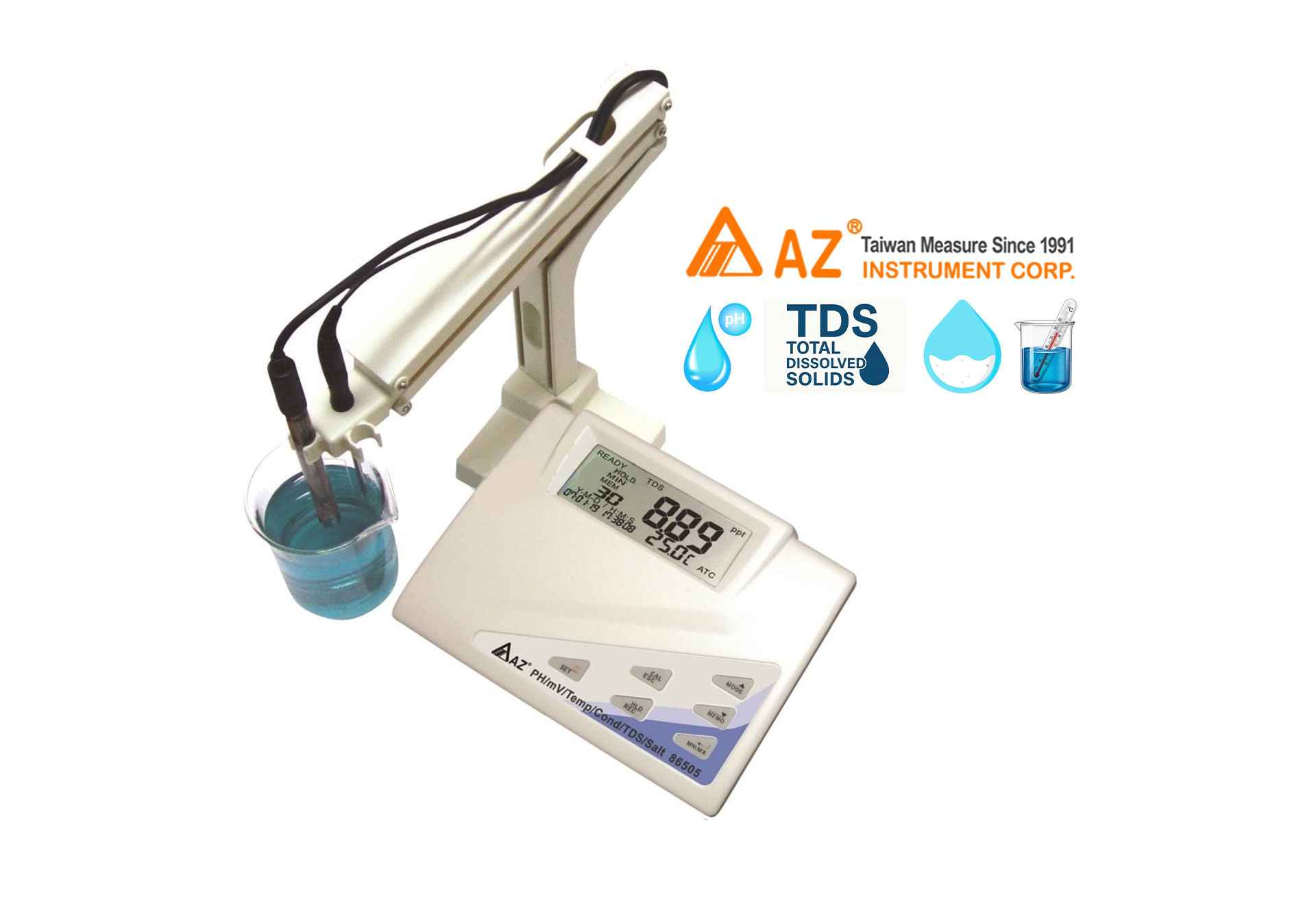 AZ 86505, pH/Cond./TDS/Sal Lab Meter, 2x Probes-TqNVU.jpeg