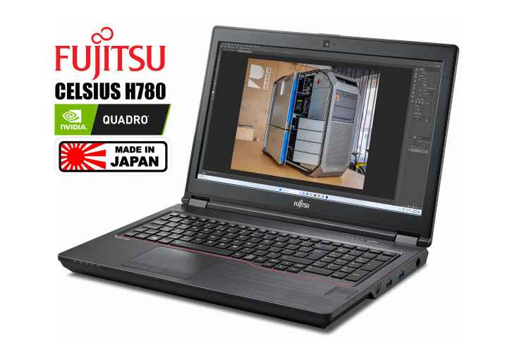 Fujitsu Celsius H780  i7-8750H  16GB RAM  NVMe Quadro P1000