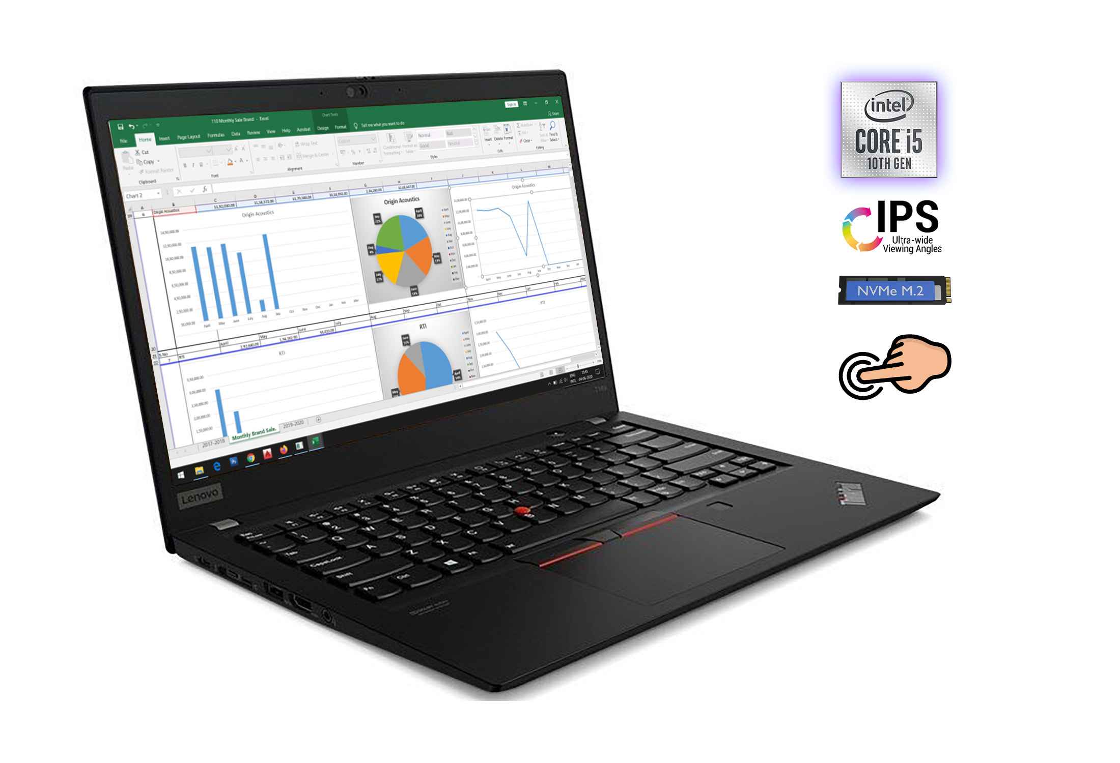Lenovo Thinkpad T14s Gen 1 i7-10510U 16GB RAM FHD IPS