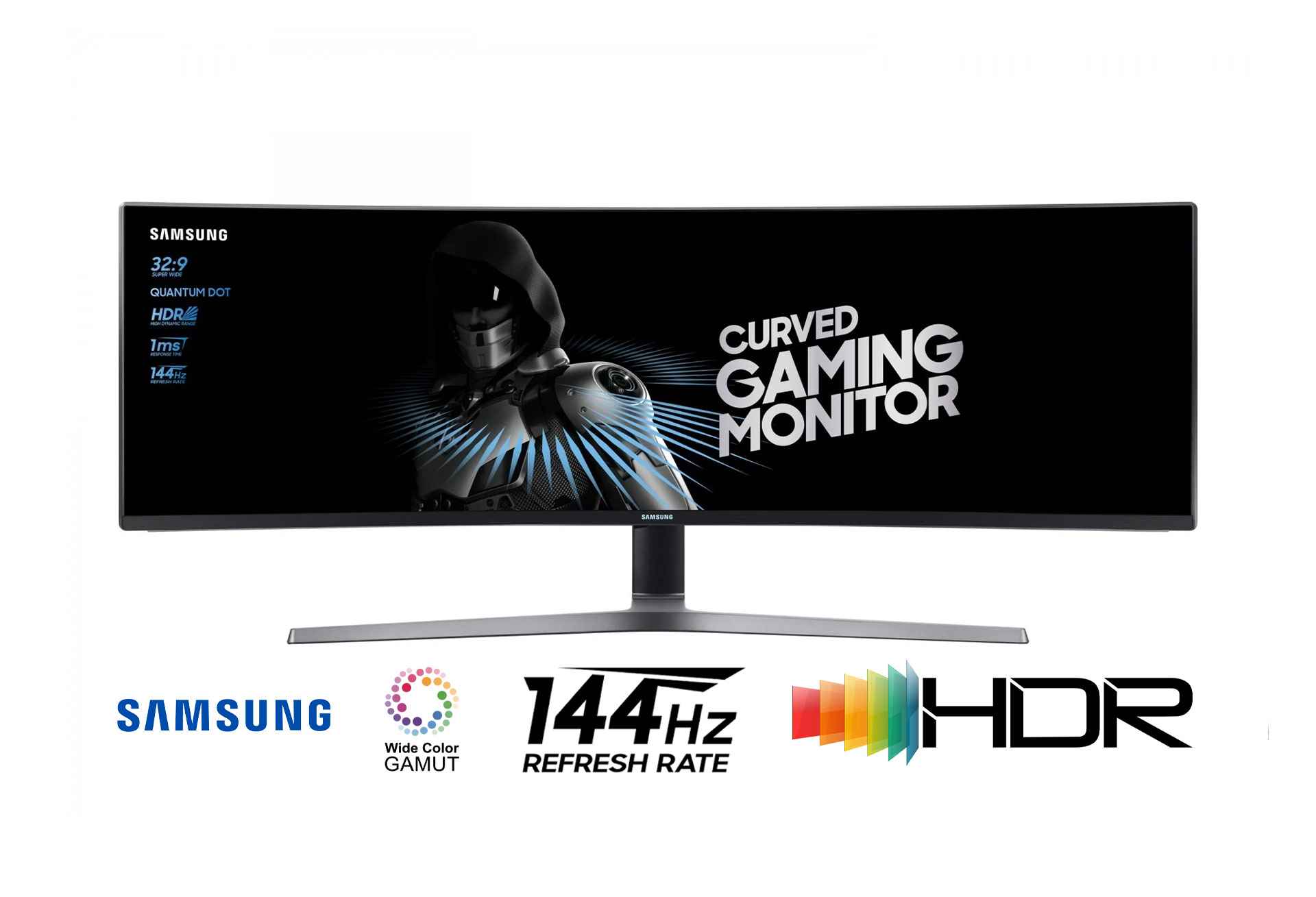 Samsung C49HG90DMU 49-inch Curved QLED SVA Panel 3840x1080 144Hz HDR 600