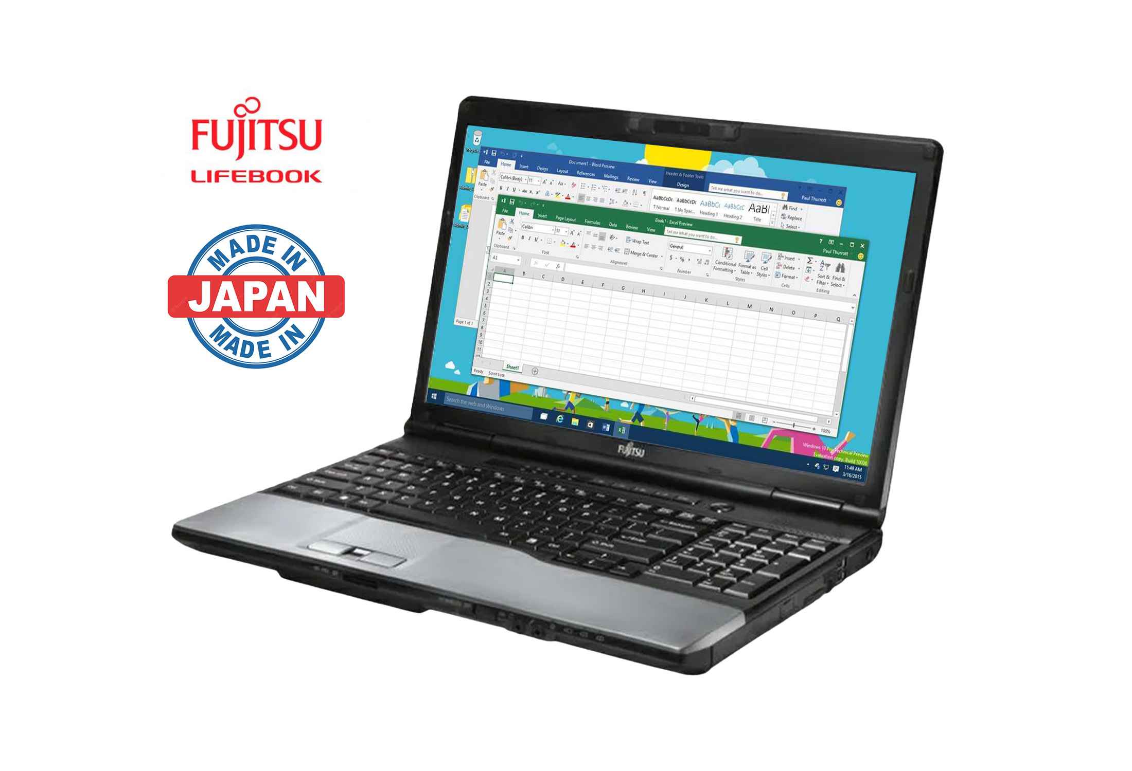 Fujitsu Lifebook E752  core i3-2328M  6GB RAM Camera Numpad