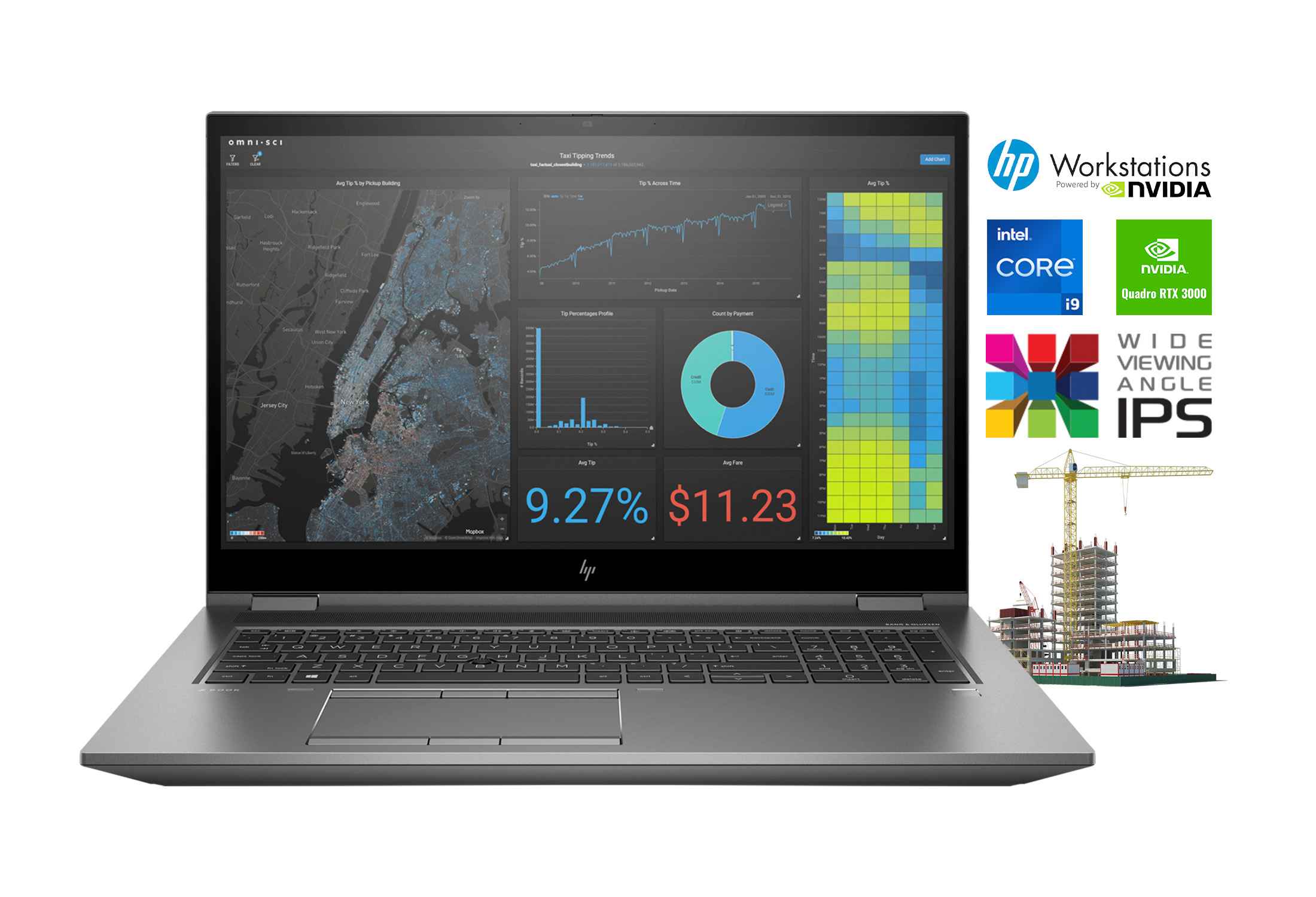 HP ZBook Fury 17 G7 i9-10885H NVMe FHD IPS Quadro RTX 3000M Camera