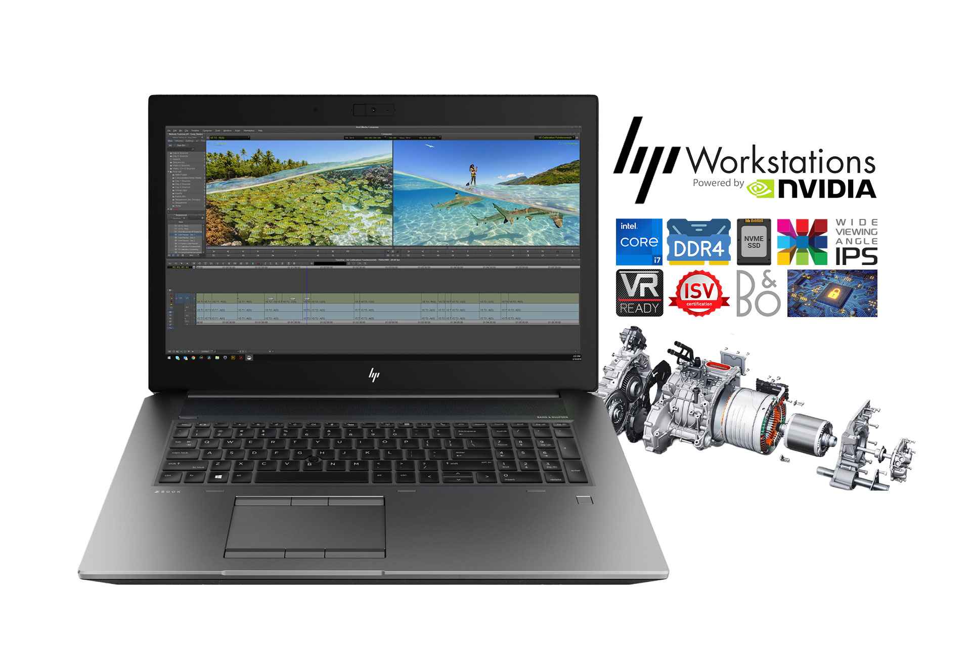HP ZBook 17 G6 i7-9850H 512GB NVMe FHD IPS RTX 3000