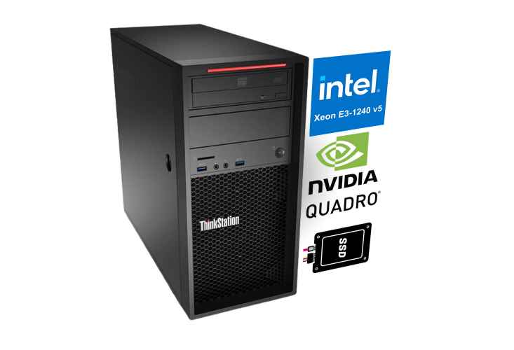 Lenovo Thinkstation P310 Xeon E3-1240v5 16GB RAM SSD Quadro K2200