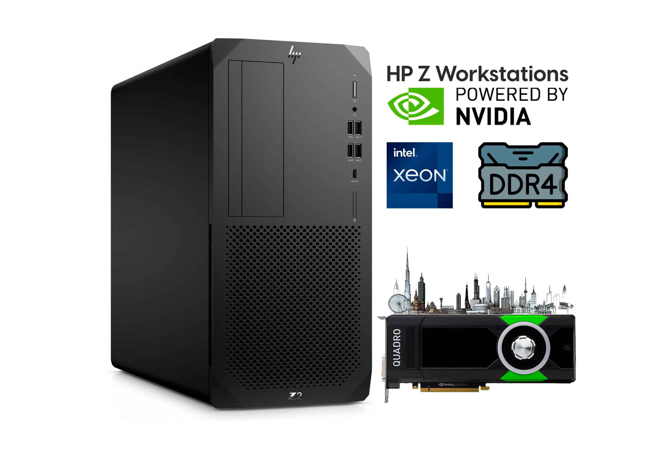 HP Z2 G5 Workstation Xeon W-1250 32GB RAM NVMe RTX 4000
