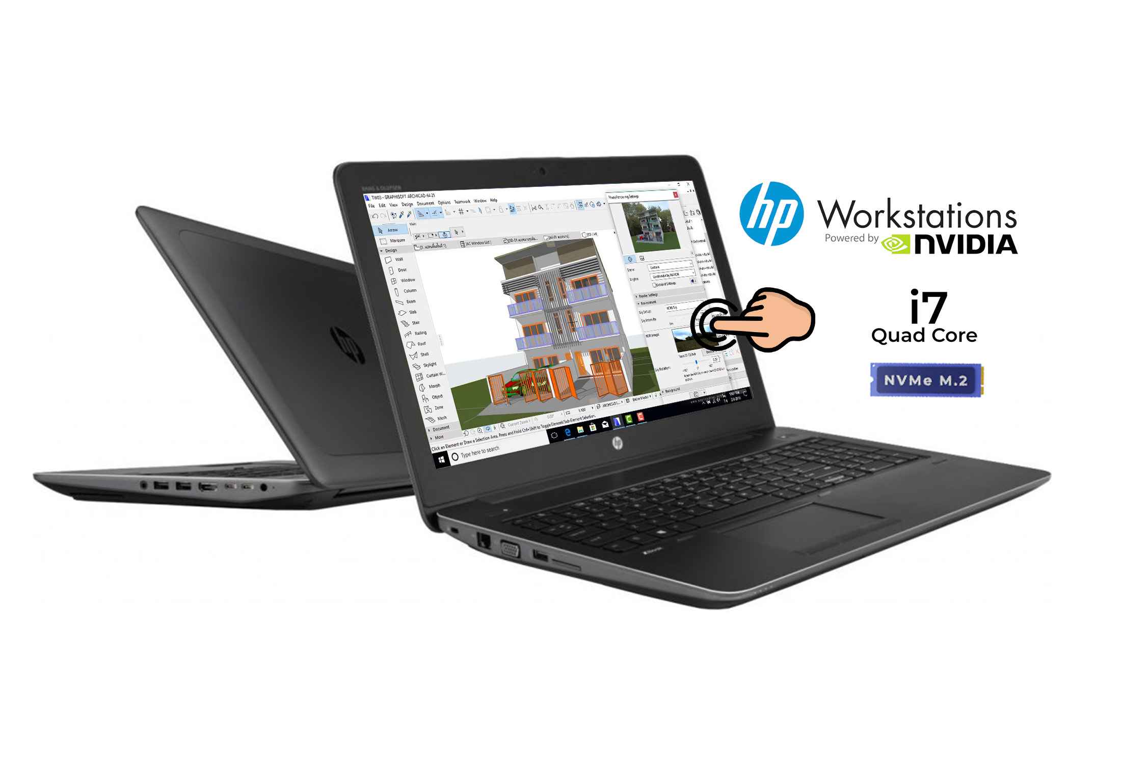 HP Zbook 15 G4 i7-7820HQ NVMe IPS Touch Quadro M2200 Camera