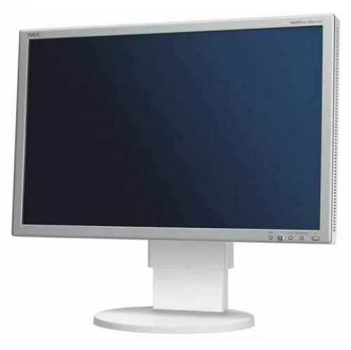 NEC MultiSync EA241WM, White, 24 inch, 1920x1200, Fluorescent Lamp, Pivot, USB HUB, Stereo Sound