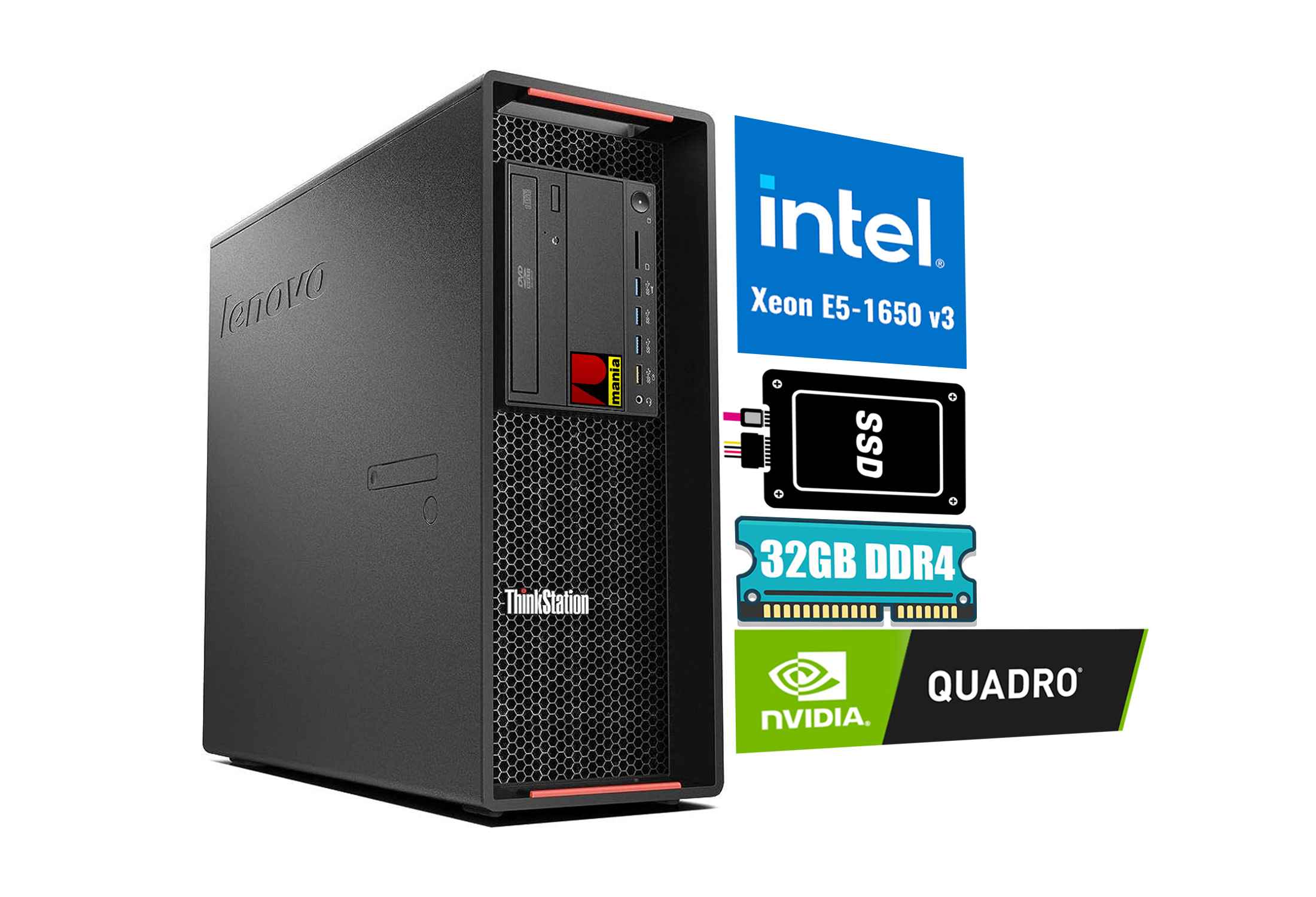 Lenovo Thinkstation P500  Xeon E5-1650v3  SSD Quadro  K2200