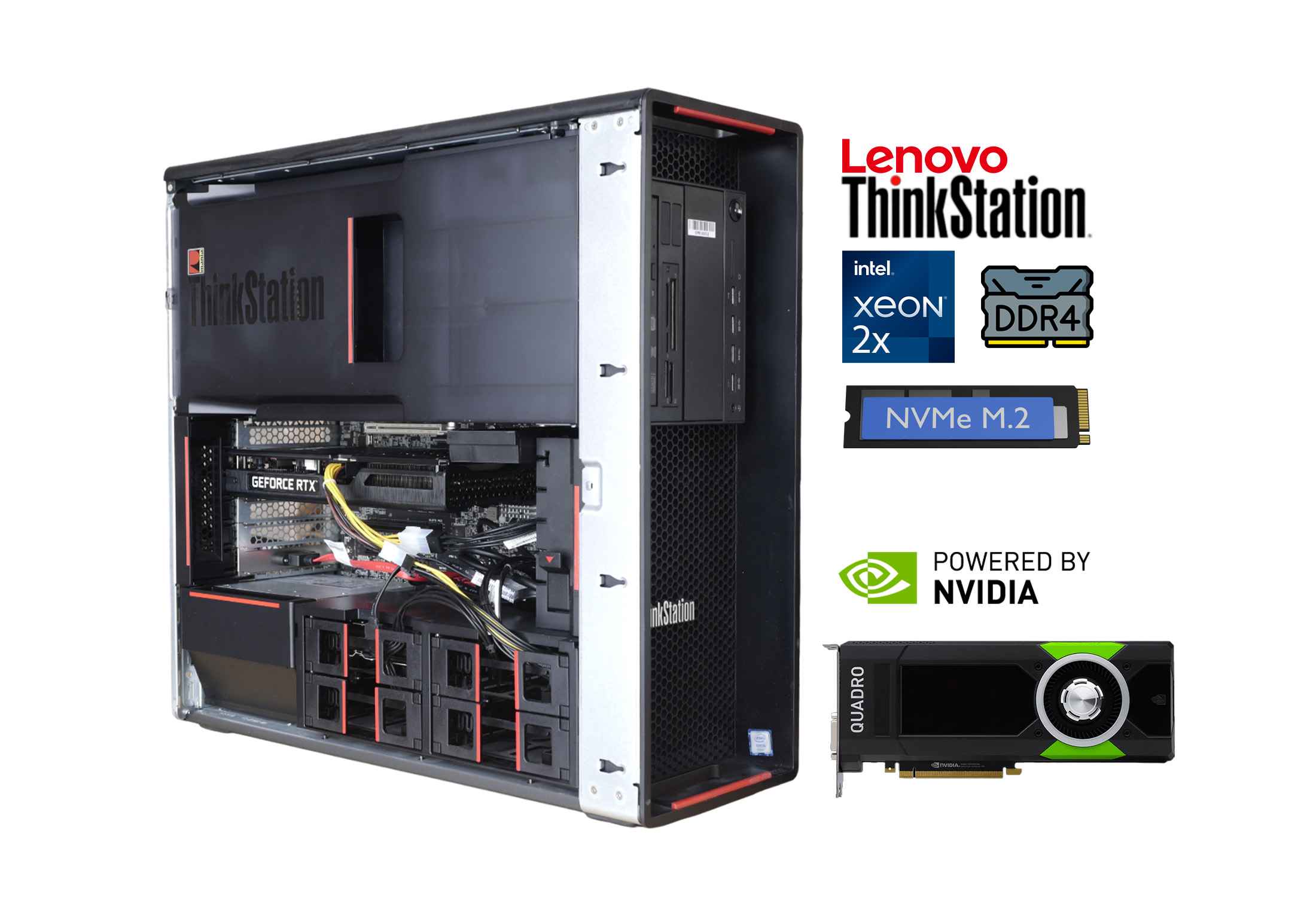 Lenovo Thinkstation P700 2x Xeon E5-2687W v3 DDR4 NVMe Quadro P2000