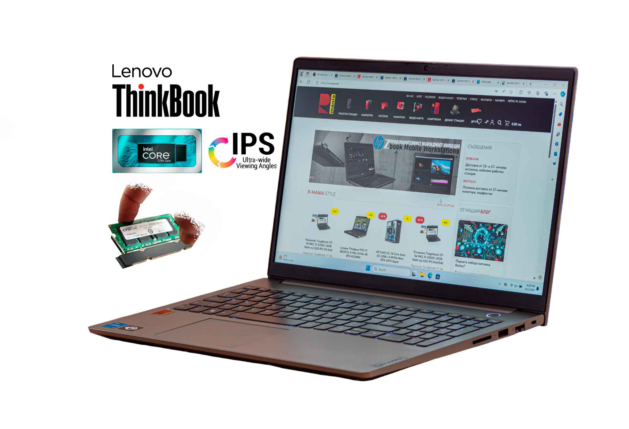 Lenovo Thinkbook 15 G4 IAP i3-1215U 16GB RAM NVMe FHD IPS