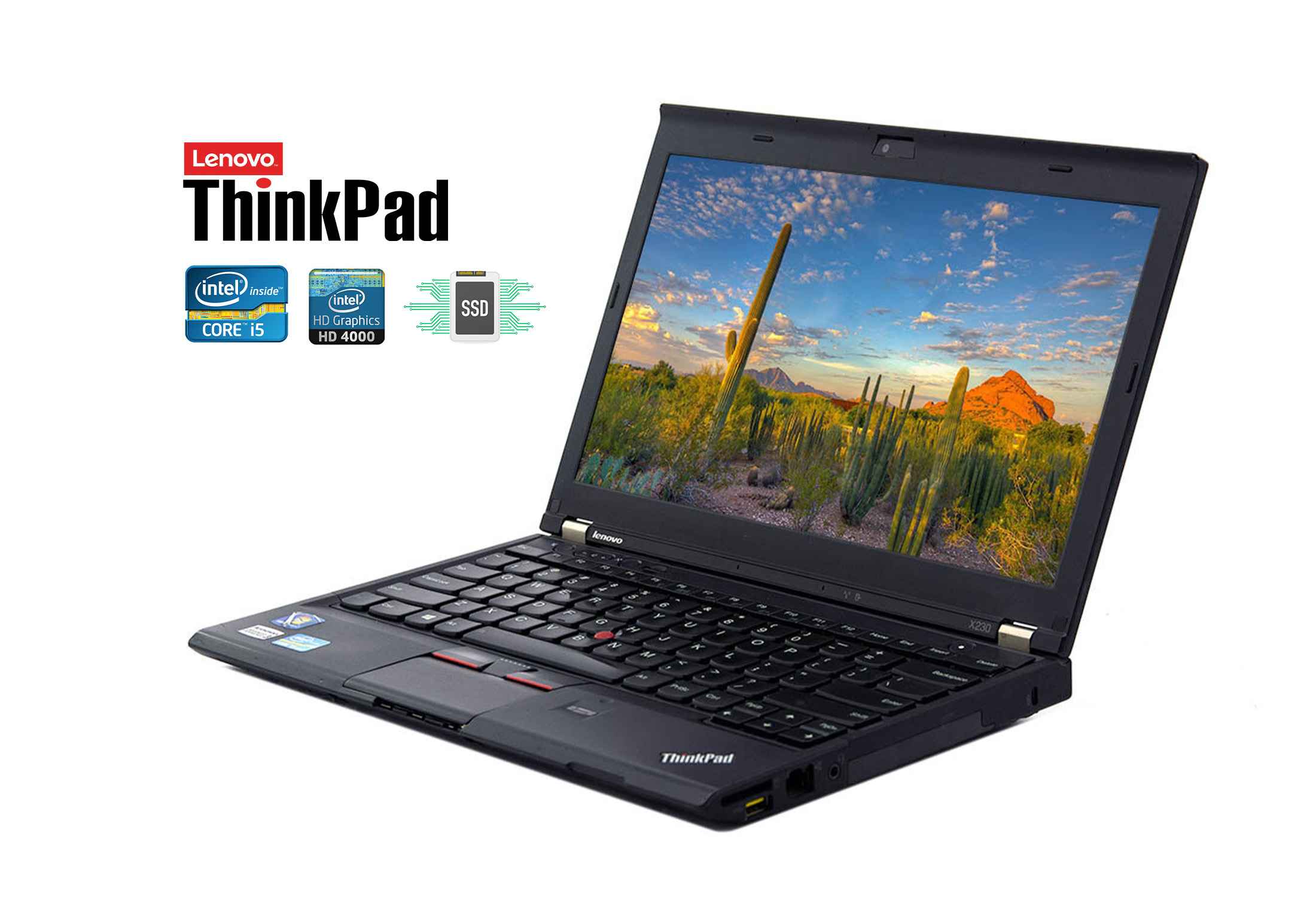 Lenovo Thinkpad X230 core i5-3320M 8GB RAM 128GB SSD Camera