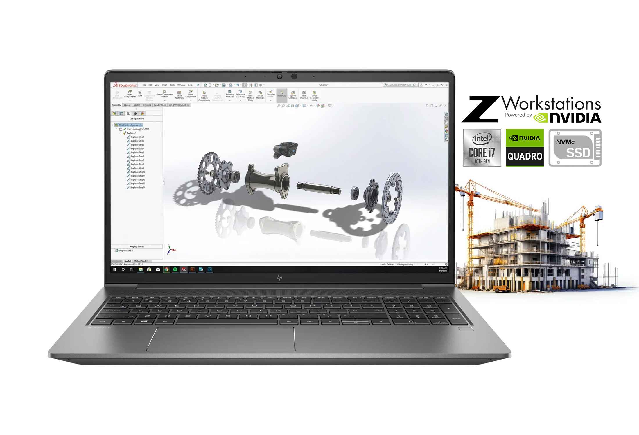 HP Zbook Power 15 G7 i7-10850H 32GB RAM NVMe IPS Quadro T2000