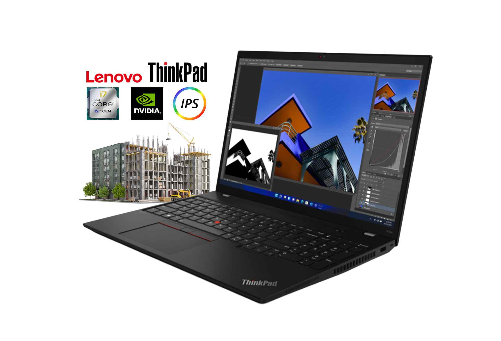 Lenovo Thinkpad P16s Gen 1 i7-1270P 32GB RAM NVMe FHD+ IPS Nvidia T550
