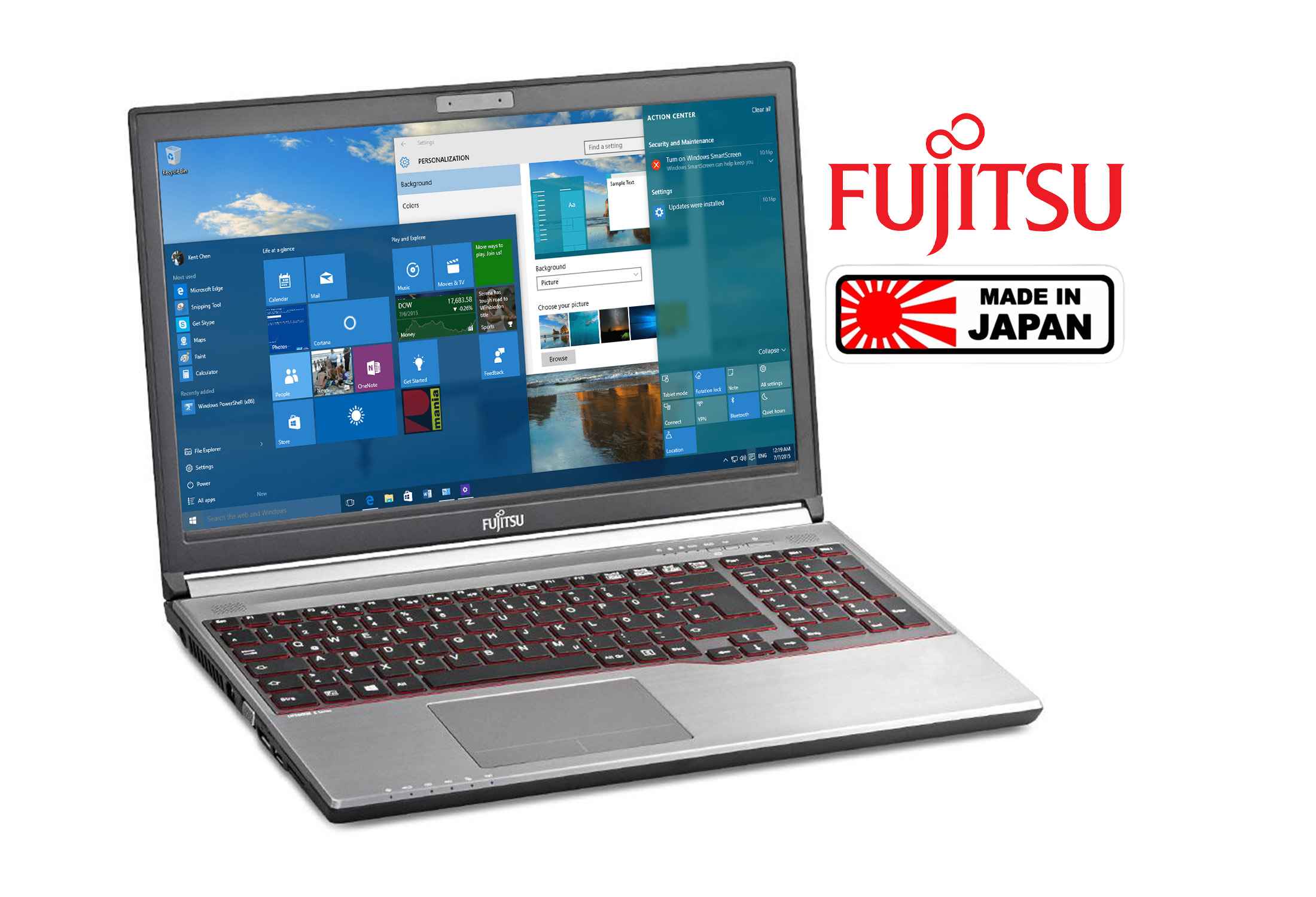 Fujitsu LifeBook E754, 15-inch, Intel Core i5-4210M, Numpad