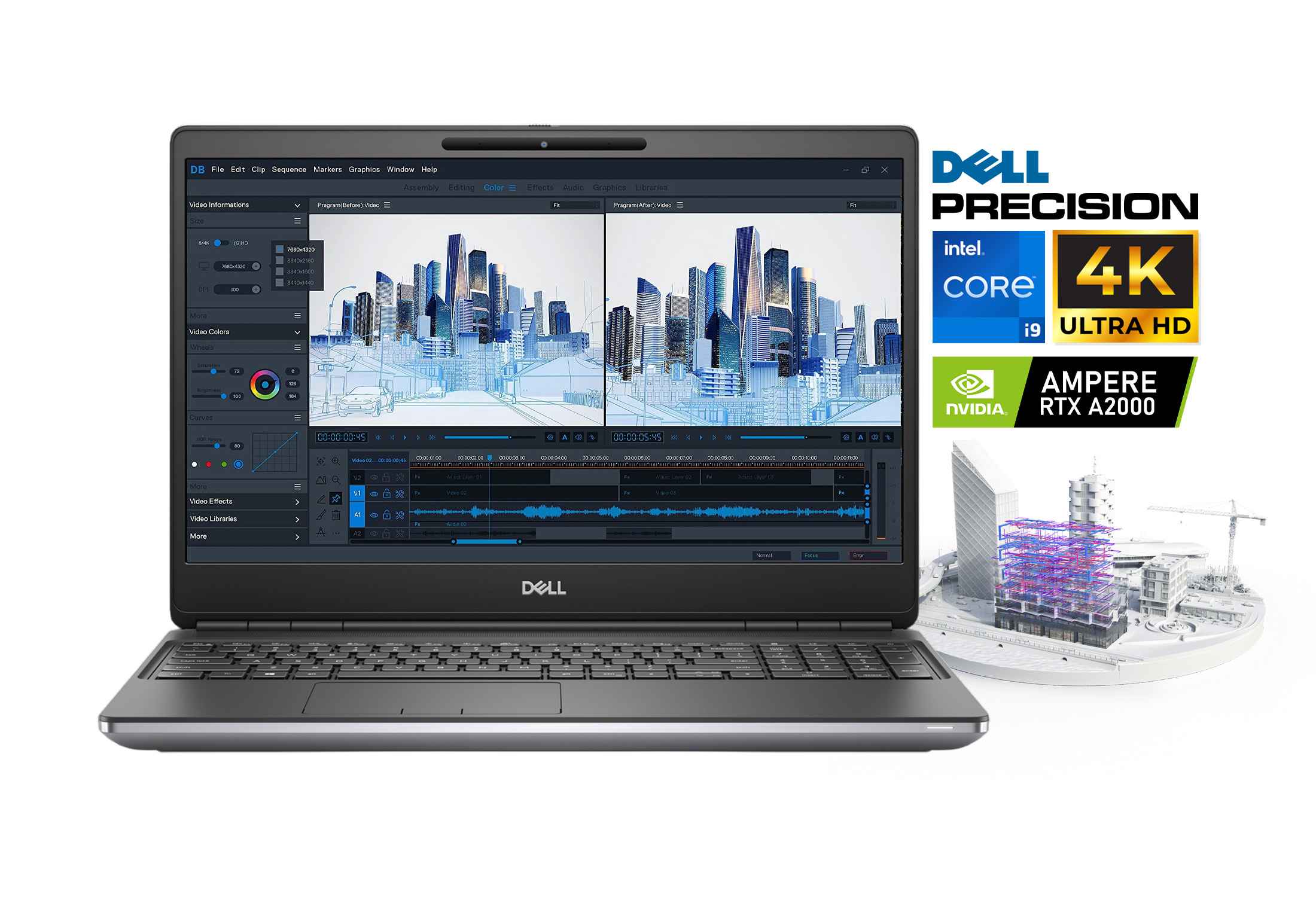 DELL Precision 7560 i9-11950H NVMe 4K HDR IPS RTX A2000