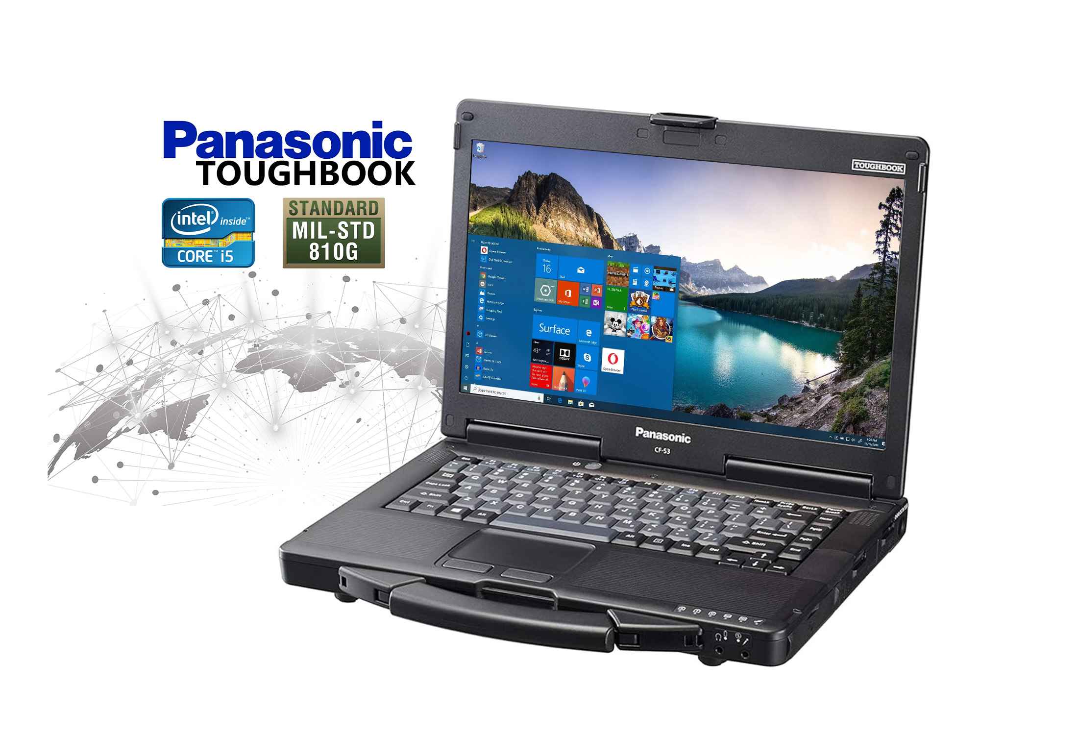 Panasonic Toughbook CF-53 MK4 i5-4310U 8GB RAM  Intel Graphics