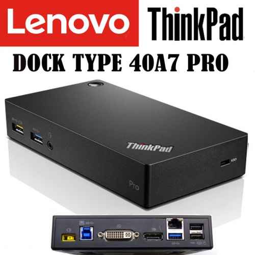 LENOVO THINKPAD USB 3.0 PRO, UP TO 2 DISPLAYS, DP, DVI, TYPE 40A7