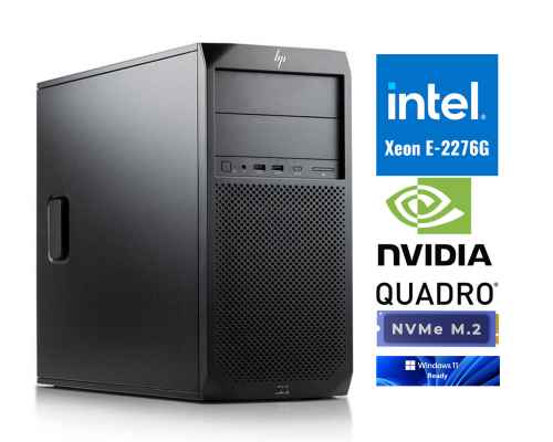 HP Z2 G4 Workstation Xeon E-2276G 512GB NVMe Quadro P2000