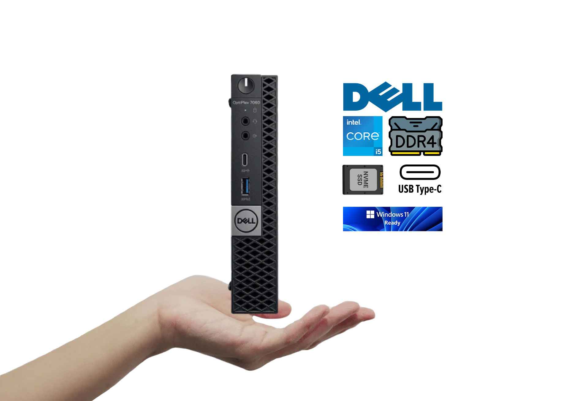 Dell Optiplex 7060 Micro PC i5-8500T DDR4 RAM NVMe