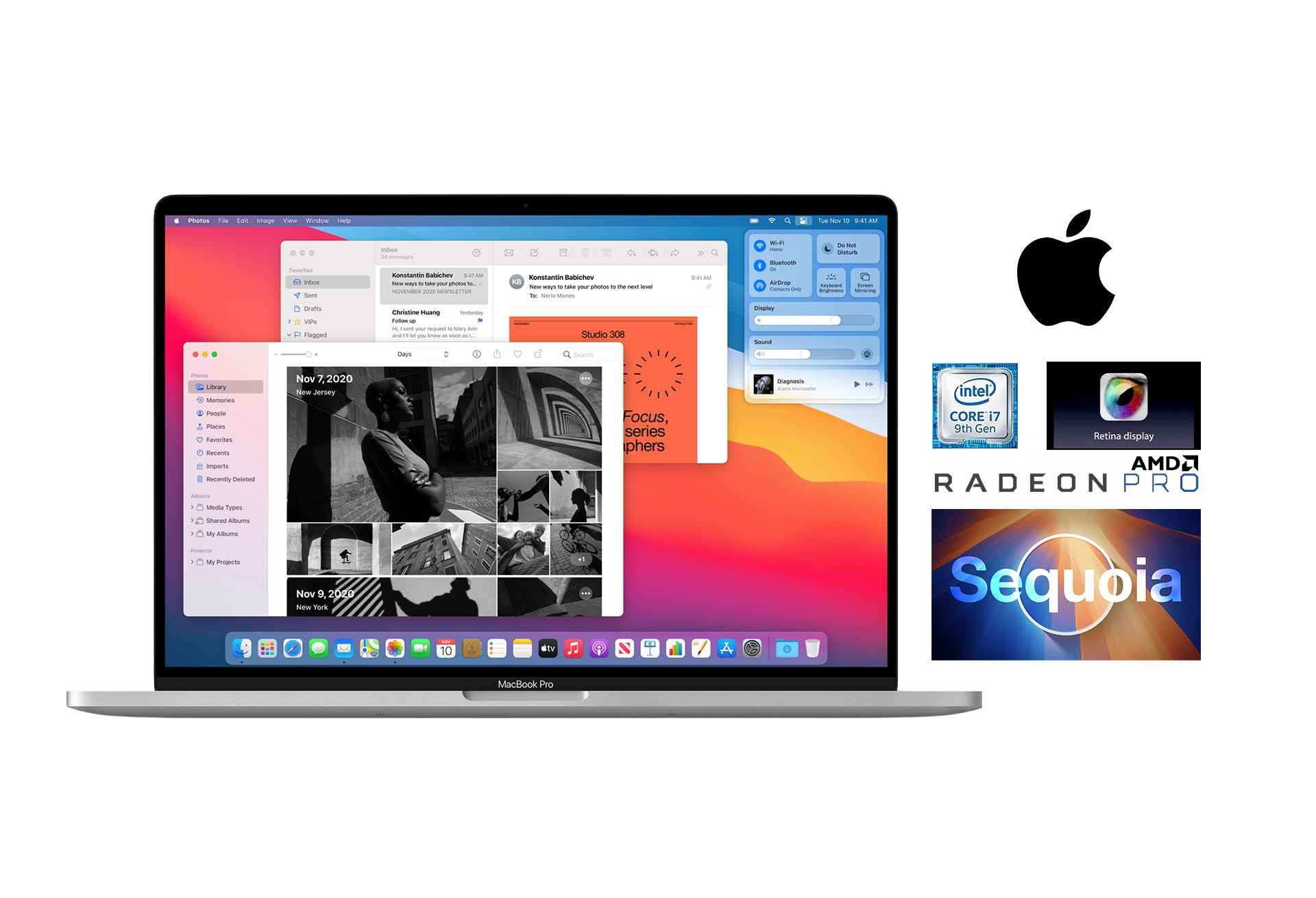 Apple MacbookPro16.1 i7-9750H Retina Display Radeon Pro 5300M