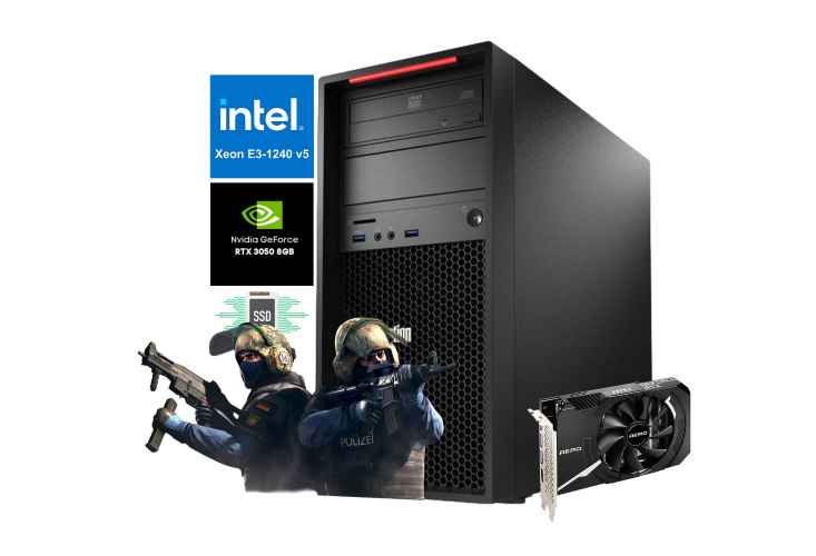 Lenovo Thinkstation P310 Xeon E3-1240v5 16GB RAM SSD RTX 3050