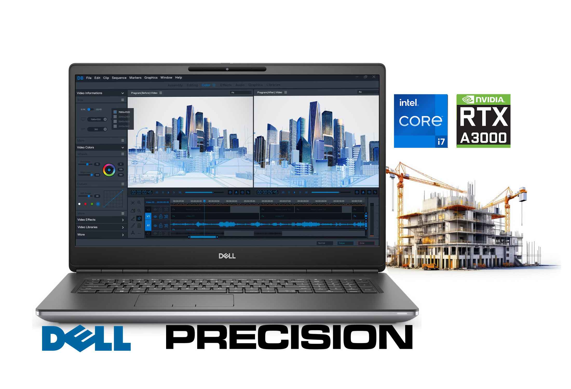Dell Precision 7760 i7-11850H 64GB RAM NVMe FHD IPS RTX A3000