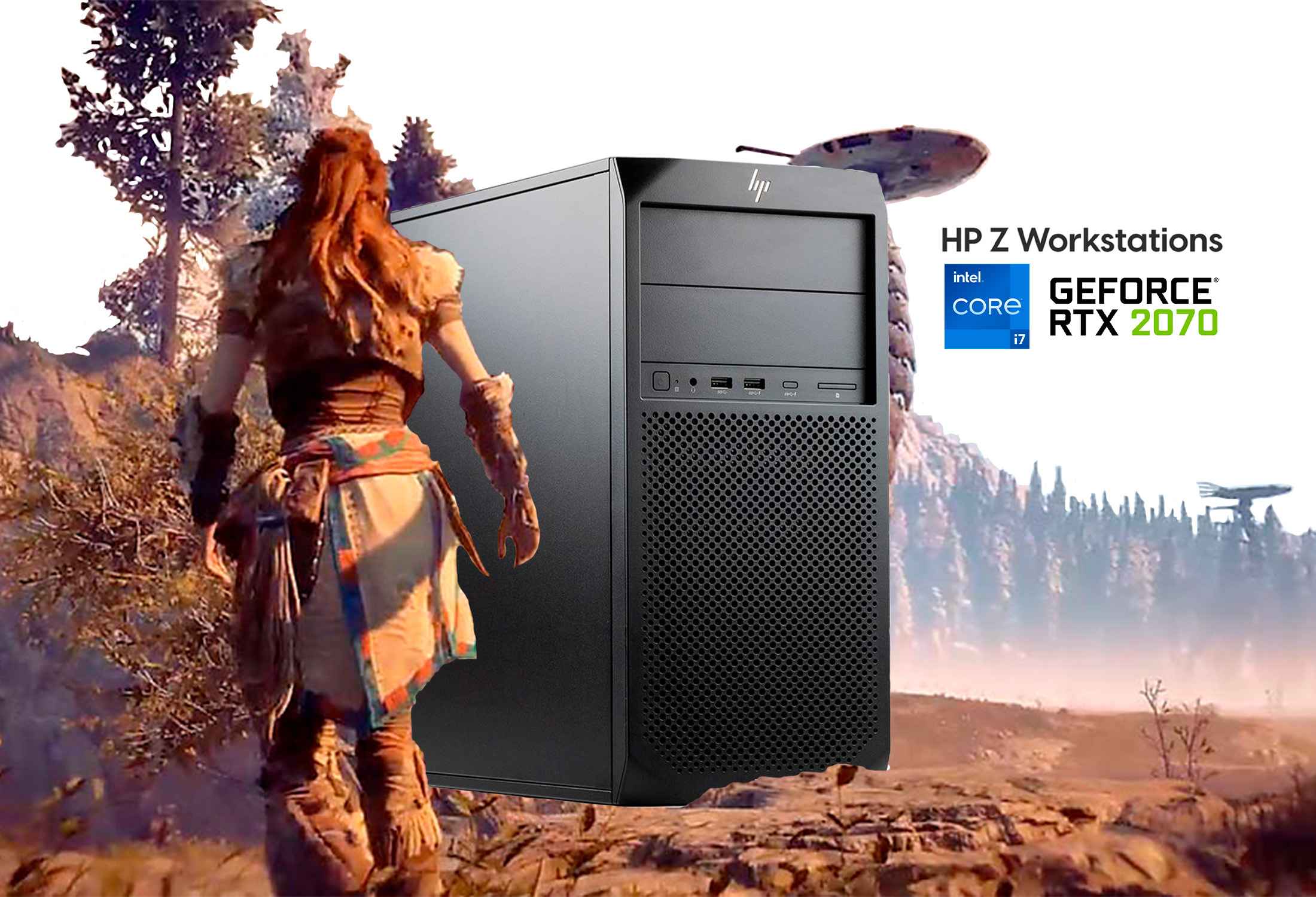 HP Z2 G4 Workstation i7-9700K 32GB RAM 512GB NVMe RTX 2070