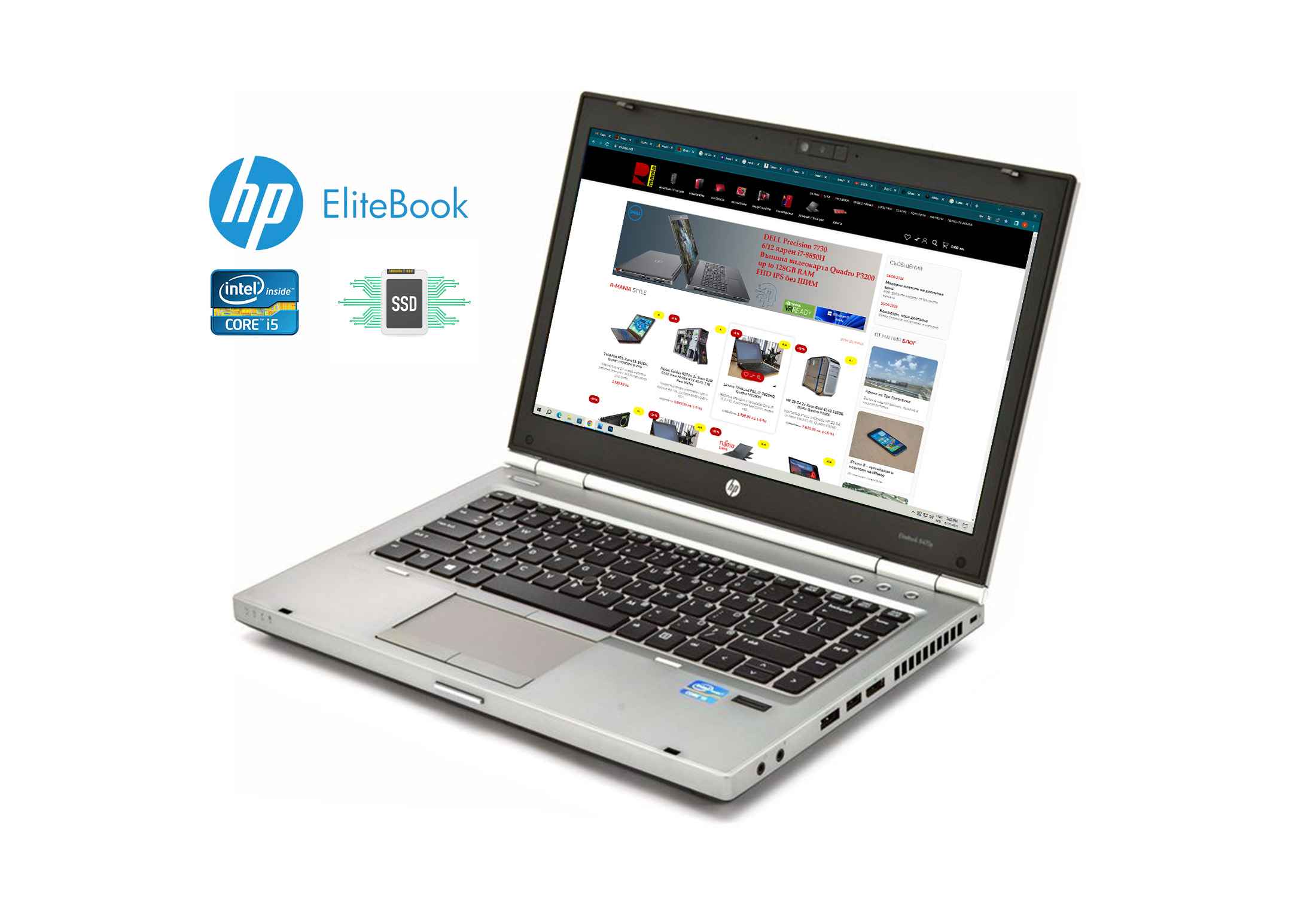 HP EliteBook 8470p i5-3360M   8GB RAM  240GB SSD Camera