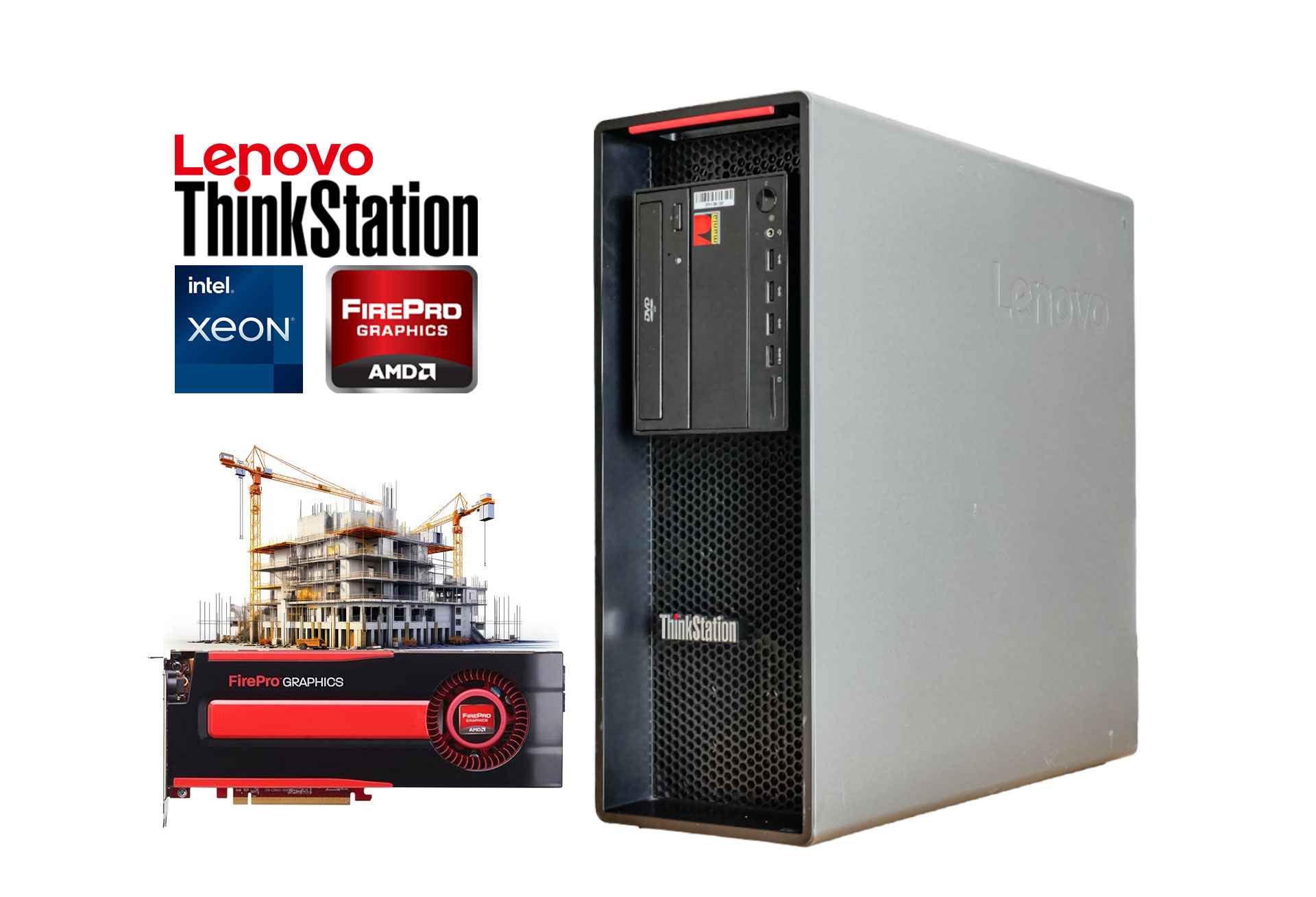 Lenovo ThinkStation P520 Xeon W-2125 SSD FirePro W5000