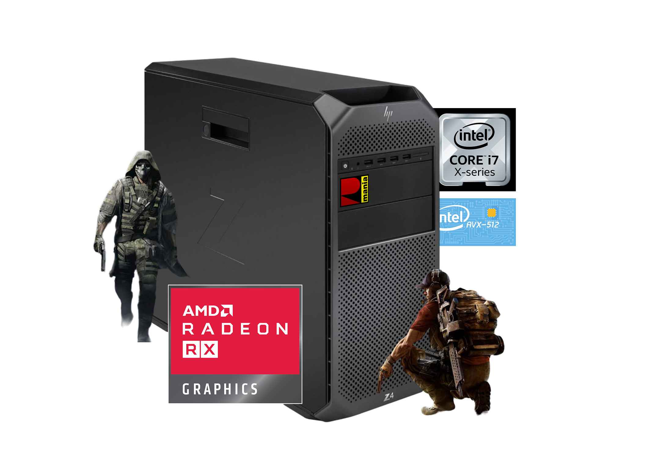 HP Z4 G4 Workstation  i7-7820X 32GB RAM SSD  AMD RX 6650 XT