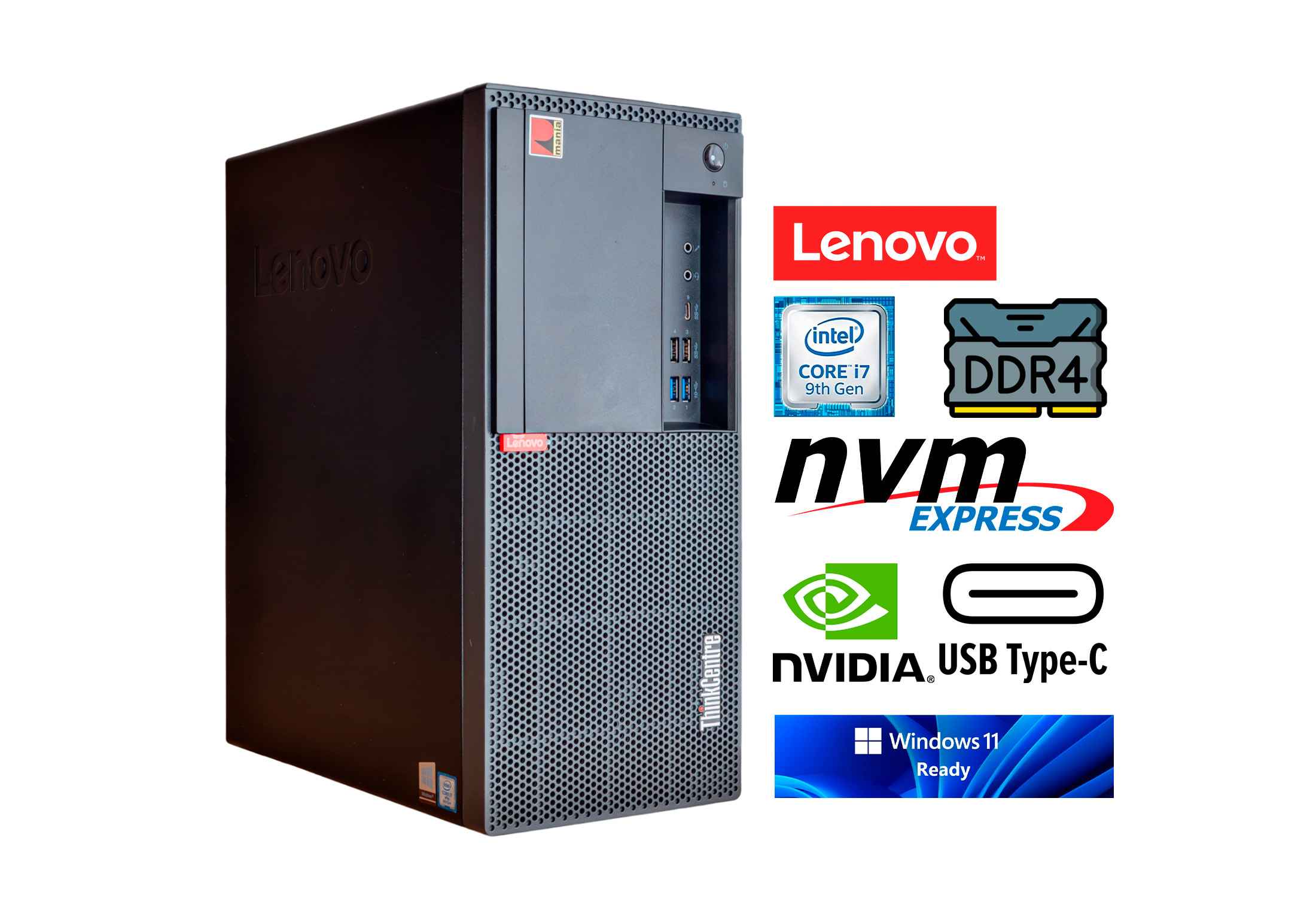 Lenovo ThinkCentre M920t i7-9700 16GB DDR4 NVMe GT 730