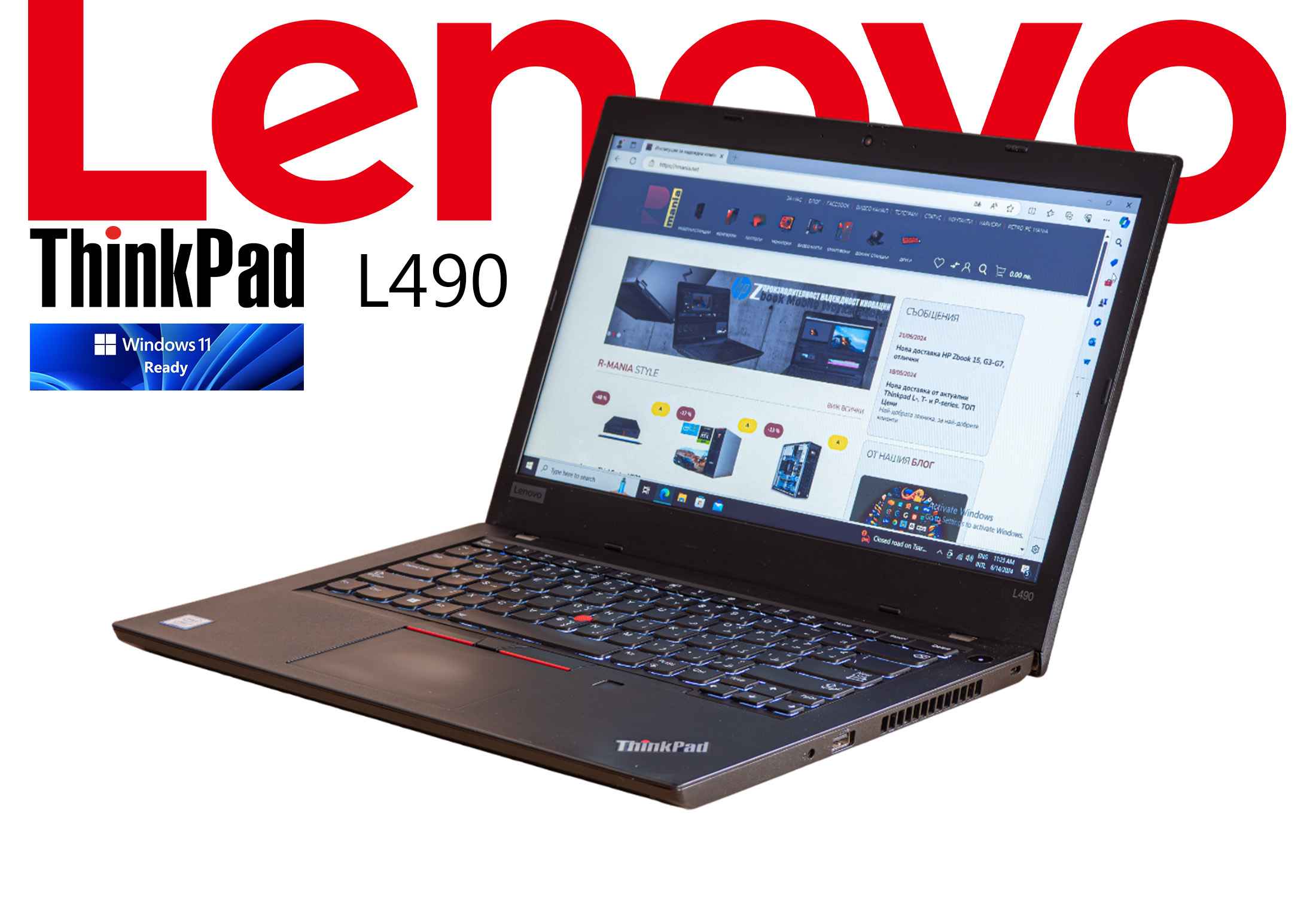 Lenovo Thinkpad L490 i7-8565U 8GB RAM 256GB NVMe Camera-wdHoc.jpeg