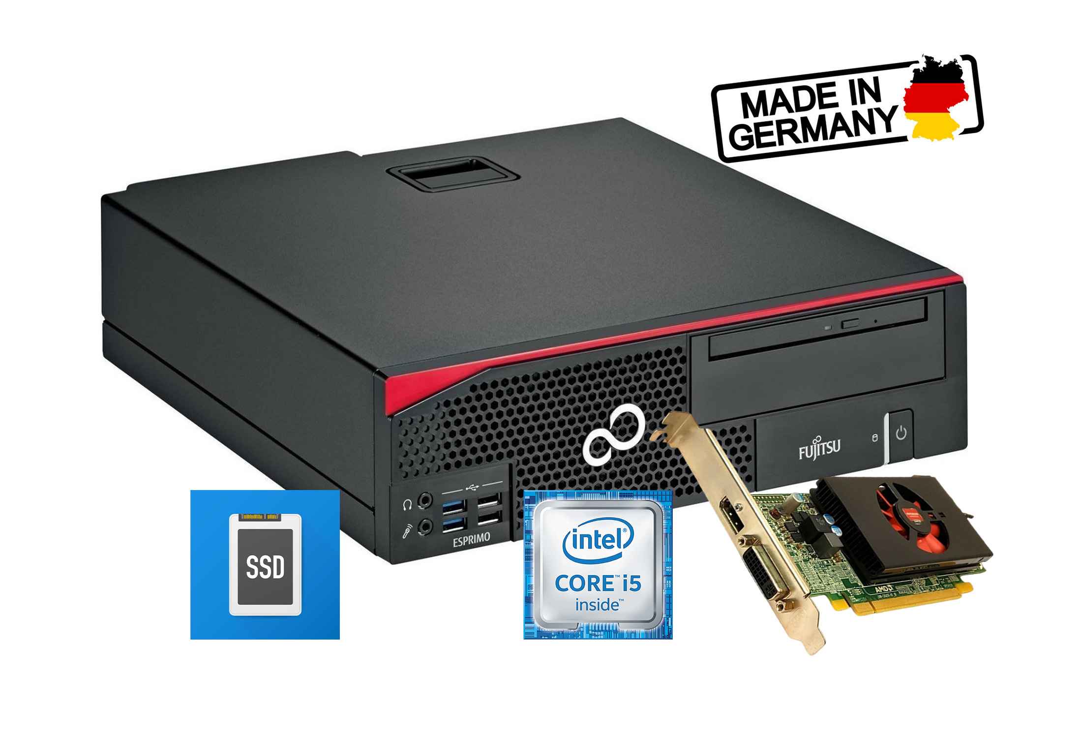 Fujitsu Esprimo D556 SFF i5-6400 SSD Radeon HD 8570