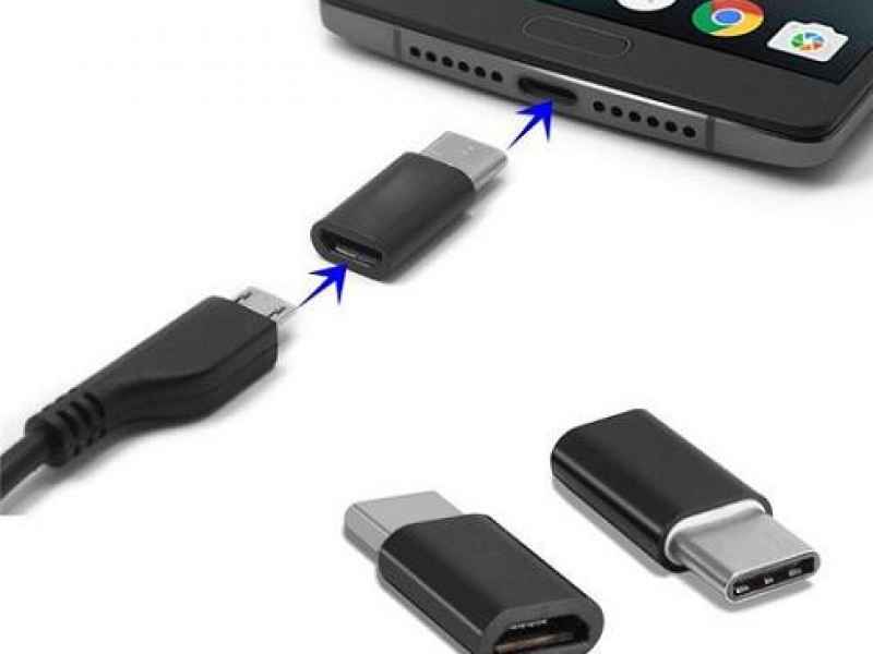 USB 3.1 Type-C Male to Micro USB 2.0 Adapter