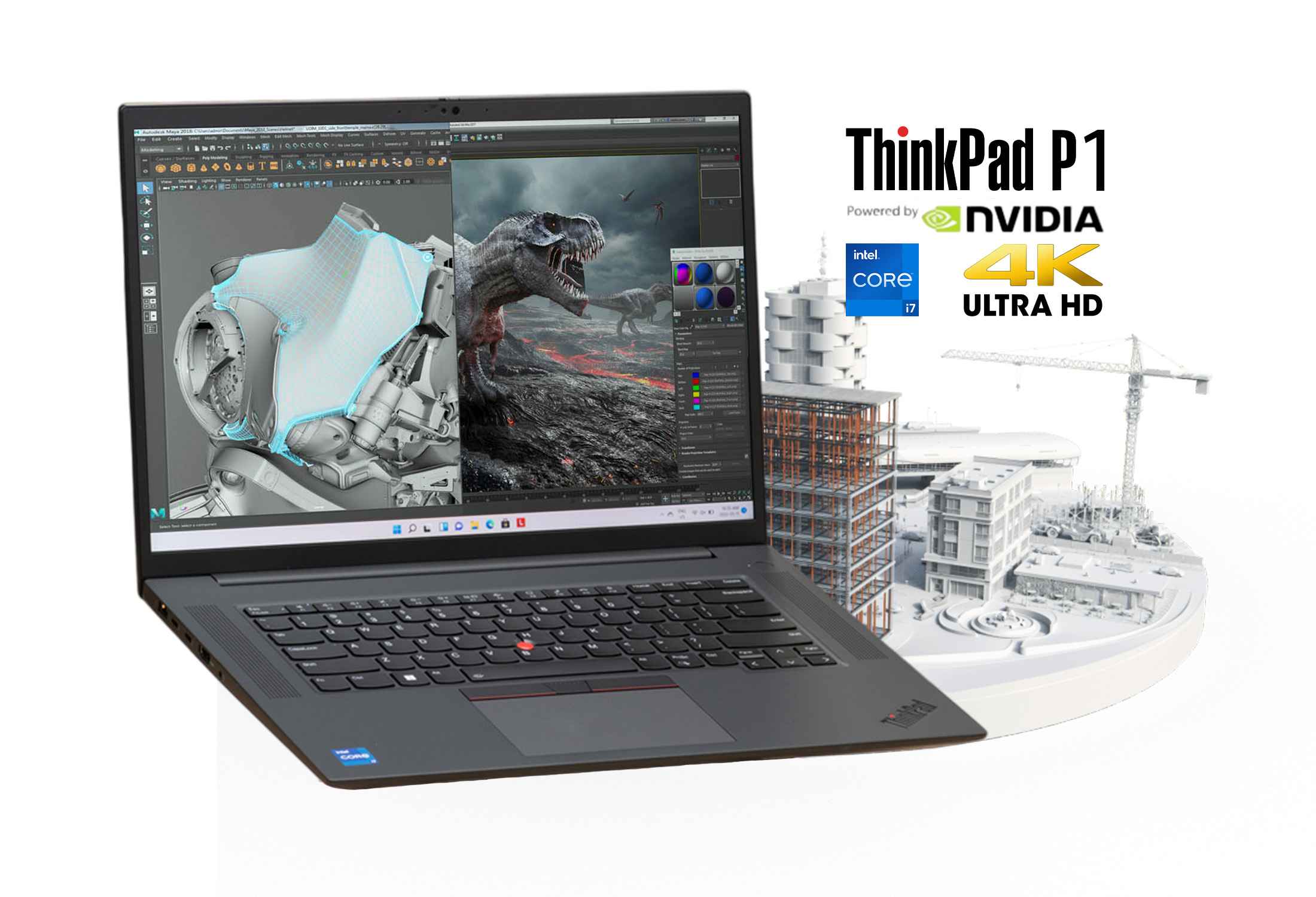 Lenovo Thinkpad P1 Gen 4 i7-11850H NVMe 4K IPS HDR Quadro T1200 4G